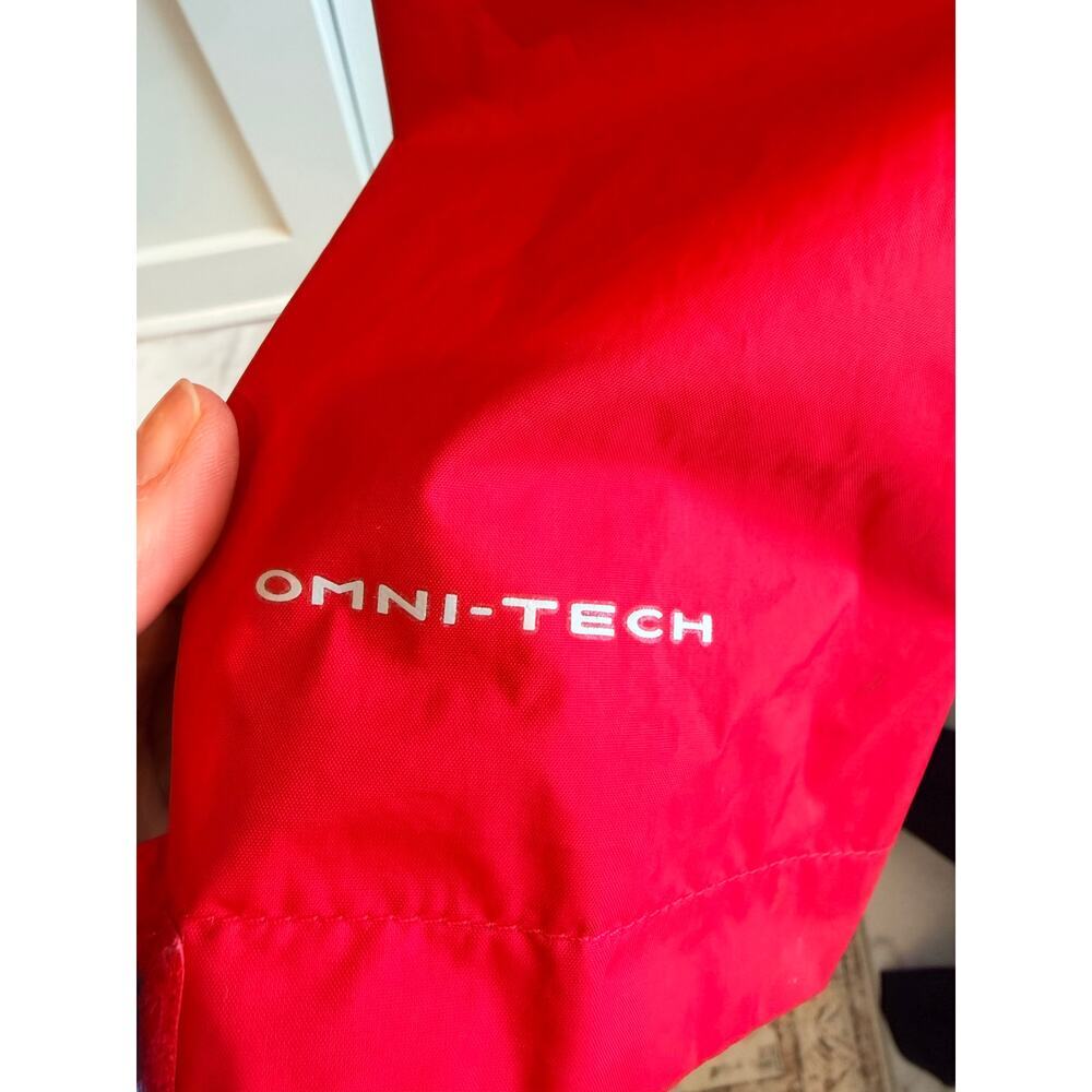 Boys Columbia Rain Jacket Red Size L 14/16 - Picture 4 of 5